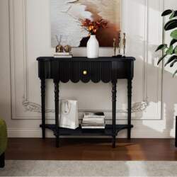 Console Table with Storage Space, Rectangular