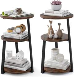 COSTWAY Side Table with 3 Levels