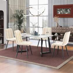 Ctastay Dining Table Set with 4
