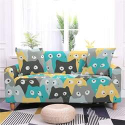 Cute Cat Pattern Sofa Cover for