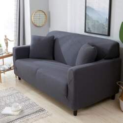 DaiHan Waterproof Thick Plain Sofa Cover