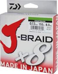 Daiwa J-Braid 8 Braid 300m Chartreuse