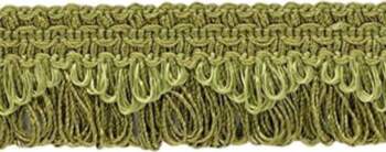 Deco Seladon Green Wavy Loop Fringe