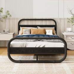 Double Bed Frame Metal Platform Bed