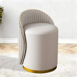 Dressing Table Stool, 360° Rotatable, Makeup