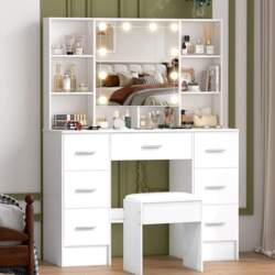 Dressing Table with Lighting & Mirror