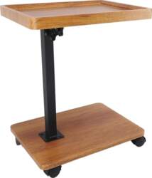Ejoyous Side Table with Wheels, Height