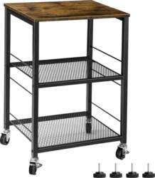 ETELI Small Side Table with Wheels