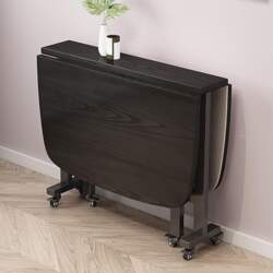 Extendable Folding Dining Table with Wheels