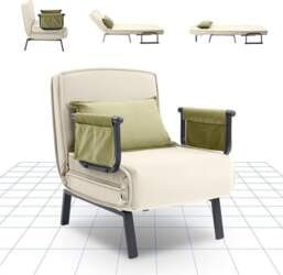FLEXISPOT 3-in-1 Sleeping Chair with Bed