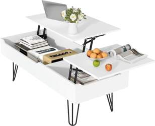 Folding Coffee Table, Height Adjustable, with
