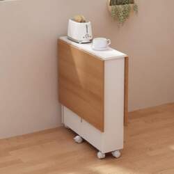 Folding Dining Table with Wheels, Space