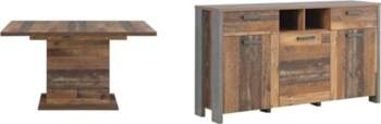 Forte Clif Extendable Dining Table, Composite