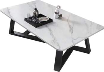 Generisch Rectangular Stone Top Carbon Steel