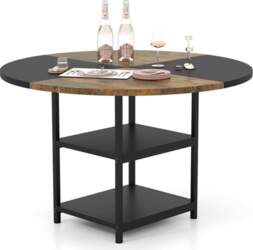 GIANTEX Round Dining Table, Kitchen Table