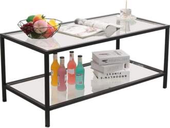 Glasgow Coffee Table Metal Frame Rectangular