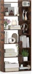 HOMASIS Bookcase with 6 Levels, Storage