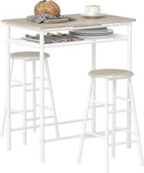 HOMCOM Bar Table Set of 2