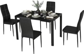 HOMCOM Dining Table Set with 4