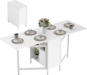 HOMCOM Folding Dining Table Kitchen Table