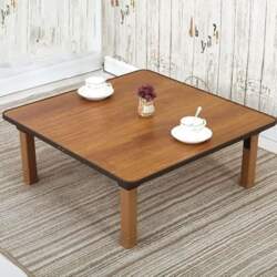 Japanese Folding Floor Table, Round, Square