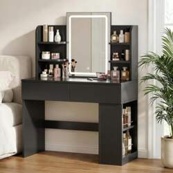 JUMMICO Dressing Table with Mirror and