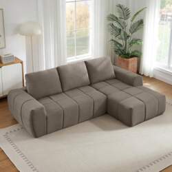 L-Shaped Sofa Bed with Sleep Function