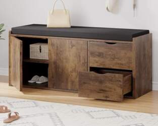 LVB Bench with Storage Space, Shoe
