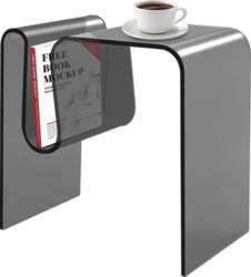 M-Form Acrylic Side Table with Usable