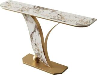 Marble Console Table, Modern Sofa and