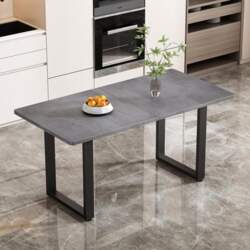 Merax Industrial Style Dining Table, Rectangular