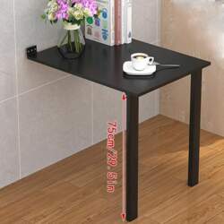 Modern Black Wall Mounted Folding Table
