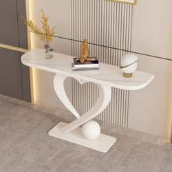 Modern Console Sofa Table with Stone