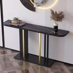 Modern Crescent Moon Console Table, Console