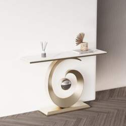 Modern Narrow Console Table with G-Shaped