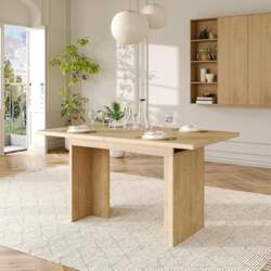 ModernLuxe Extendable Dining Table 140-180cm, Dining