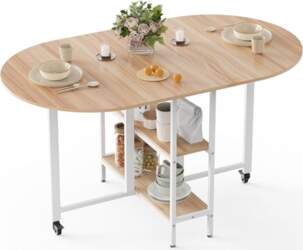 Mondeer Mobile Folding Dining Table with