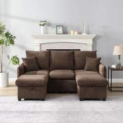Multifunctional Corner Sofa U-Shape Three Seater
