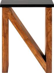 N-Shape Side Table, 60 cm, Brown/Black