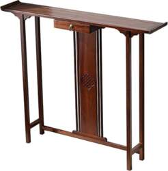 Narrow Console Table Solid Wood Side