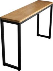 Narrow Industrial Style Console Table, Side