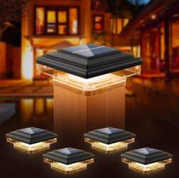 Pack of 4 Solar Post Caps