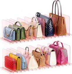 PAVSTINE Handbag Divider Storage, Stackable, 2