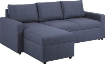 PKline Sander Sofa Bed Ottoman Blue