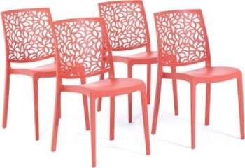 Polypropylene Fibreglass Stackable Chairs Indoor Kitchen