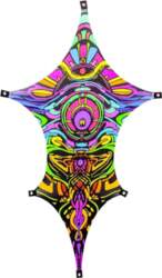 PSYWORK Black Light Sail Spandekss Dragon