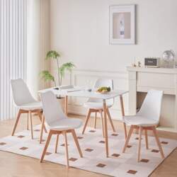 Rectangular Dining Set with 4 Chairs