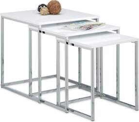 Relaxdays Set of 3 Nesting Tables