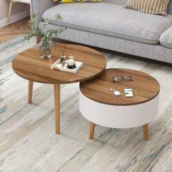 Round Coffee Table Set of 2