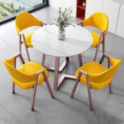 Round Dining Table with 4 Chairs